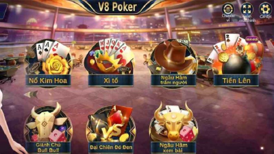 Khám phá sảnh V8 Poker - Thế giới game bài đổi thưởng